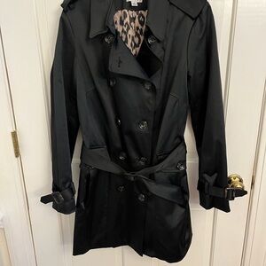 Joan Rivers Black Trench Coat